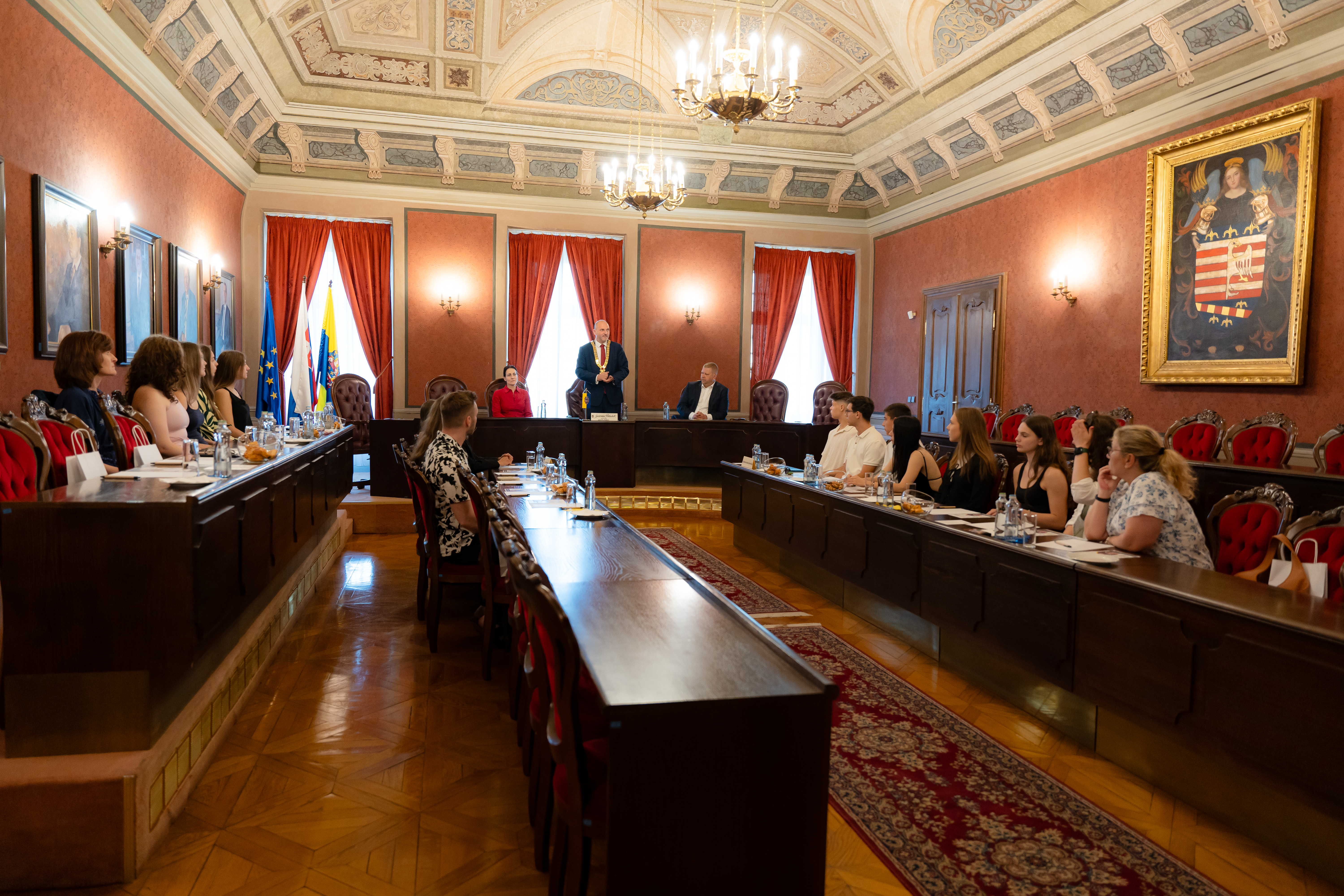Prijatie studentov v Historickej radnici